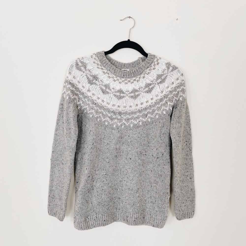 Fair isle knitted sweater